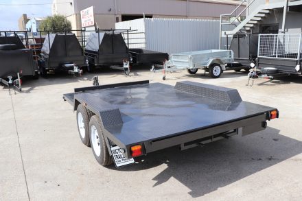 14x6x6 Semi Flat Top Car Carrier Trailer