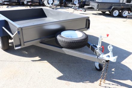 7x5 Single Axle Box Commercial Heavy Duty Trailer